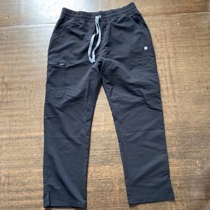 FIGS Black High Waisted Yola Scrub Pants